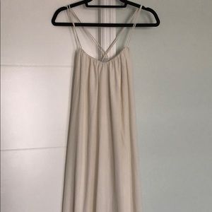 Size 8 floor length white dress from ASOS